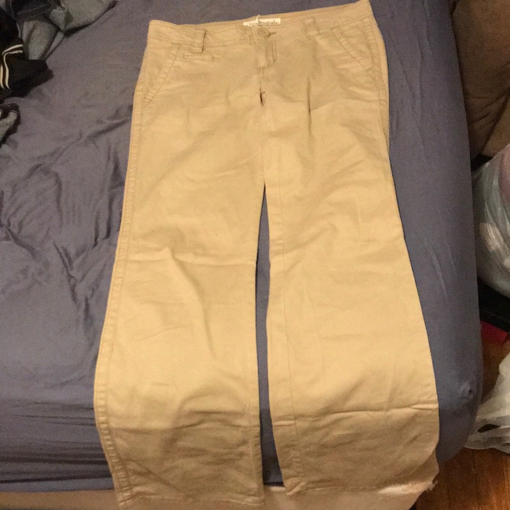 Khaki flare pants BOGO